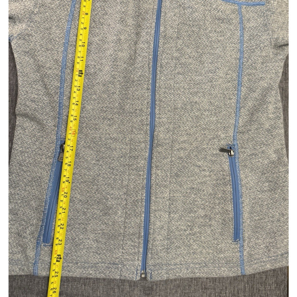 Overland Hadley Italian Wool-Blend Fleece Jacket Gray Blue Size L - Picture 8 of 9